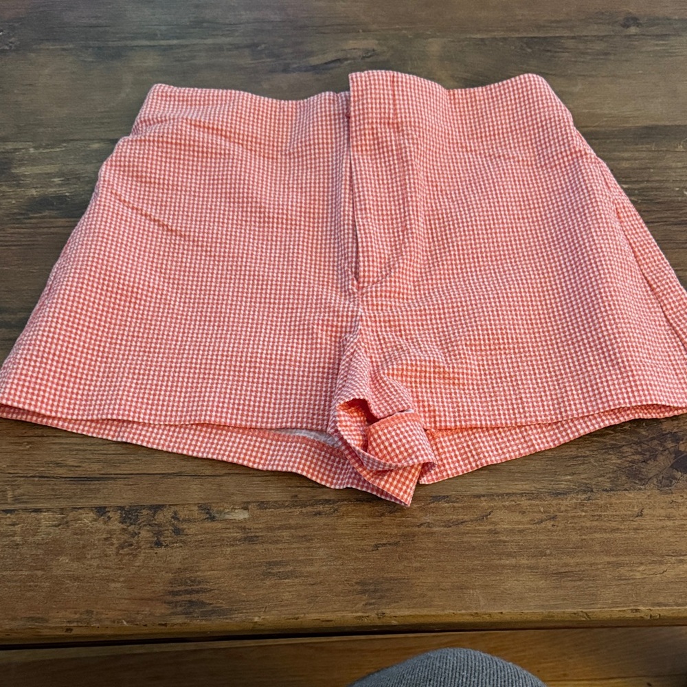 Zara Orange Gingham
